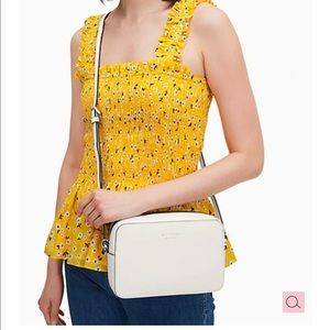 Kate Spade White Harper Crossbody Bag